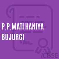 P.P.Mati Haniya Bujurgi Primary School Logo