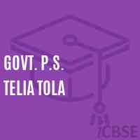 Govt. P.S. Telia Tola Primary School Logo