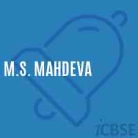 M.S. Mahdeva Middle School Logo