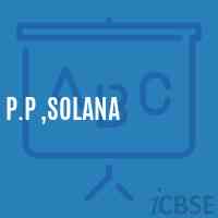 P.P ,Solana Primary School Logo