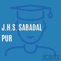 J.H.S. Sabadal Pur Middle School Logo