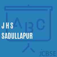 J H S Sadullapur Middle School Logo