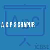 A.K.P.S Shapur Primary School Logo