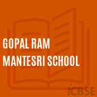 Gopal Ram Mantesri School Logo