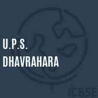 U.P.S. Dhavrahara Middle School Logo