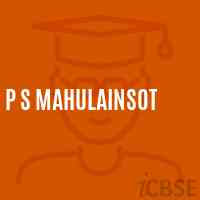 P S Mahulainsot Primary School Logo
