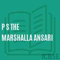 P S The Marshalla Ansari Middle School Logo