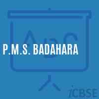 P.M.S. Badahara Middle School Logo