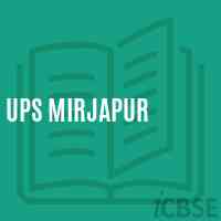 Ups Mirjapur Middle School Logo
