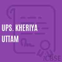 Ups. Kheriya Uttam Middle School Logo