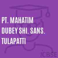 Pt. Mahatim Dubey Shi. Sans. Tulapatti Primary School Logo