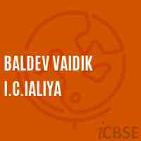 Baldev Vaidik I.C.Ialiya High School Logo