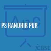 Ps Randhir Pur Primary School Logo