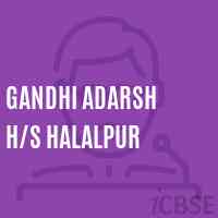 Gandhi Adarsh H/s Halalpur Secondary School Logo
