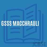 Gsss Macchrauli High School Logo