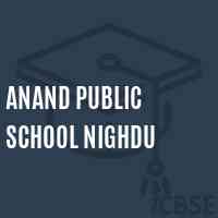 Anand Public School Nighdu Logo