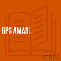 Gps Amani Primary School Logo