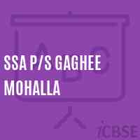 Ssa P/s Gaghee Mohalla Primary School Logo