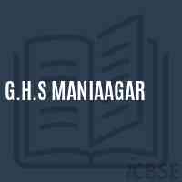 G.H.S Maniaagar Secondary School Logo