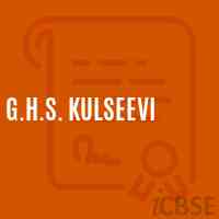 G.H.S. Kulseevi Secondary School Logo
