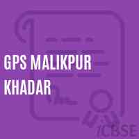Gps Malikpur Khadar Primary School Logo