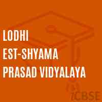 Lodhi Est-Shyama Prasad Vidyalaya Senior Secondary School Logo