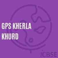 Gps Kherla Khurd Primary School Logo