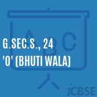 G.Sec.S., 24 'O' (Bhuti Wala) Secondary School Logo