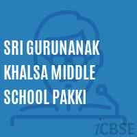 Sri Gurunanak Khalsa Middle School Pakki Logo