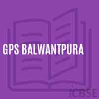Gps Balwantpura Primary School Logo