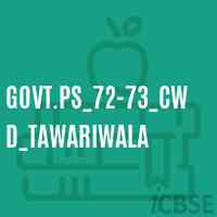 Govt.Ps_72-73_Cwd_Tawariwala Primary School Logo