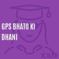Gps Bhato Ki Dhani Primary School Logo