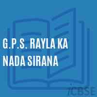 G.P.S. Rayla Ka Nada Sirana Primary School Logo