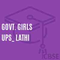 Govt. Girls Ups_ Lathi Middle School Logo