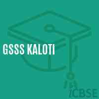 Gsss Kaloti High School Logo