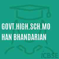 Govt.High.Sch.Mohan Bhandarian Secondary School Logo
