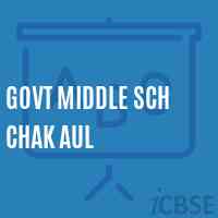 Govt Middle Sch Chak Aul Middle School Logo