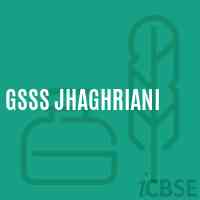 Gsss Jhaghriani High School Logo