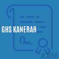 Ghs Kanerar Secondary School Logo