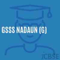 Gsss Nadaun (G) High School Logo