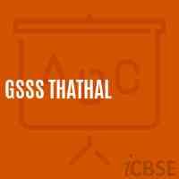 Gsss Thathal High School Logo