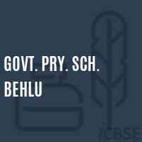 Govt. Pry. Sch. Behlu Primary School Logo
