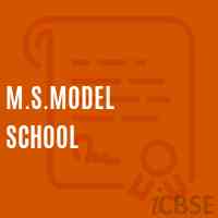 M.S.Model School Logo