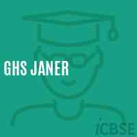 Ghs Janer High School Logo