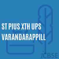 St Pius Xth Ups Varandarappill Middle School Logo