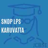 Sndp Lps Karuvatta Primary School Logo