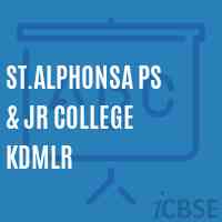 St.Alphonsa Ps & Jr College Kdmlr Middle School Logo