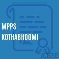 Mpps Kothabhoomi Primary School Logo