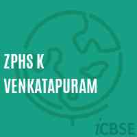 Zphs K Venkatapuram Secondary School Logo