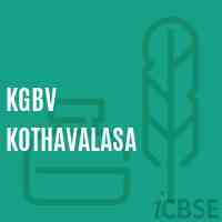 Kgbv Kothavalasa Secondary School Logo